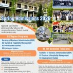 Admissions Open Spring 2026