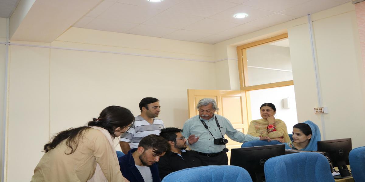 Prof. Dr. Qasim Jan visiting various facilities of campus.